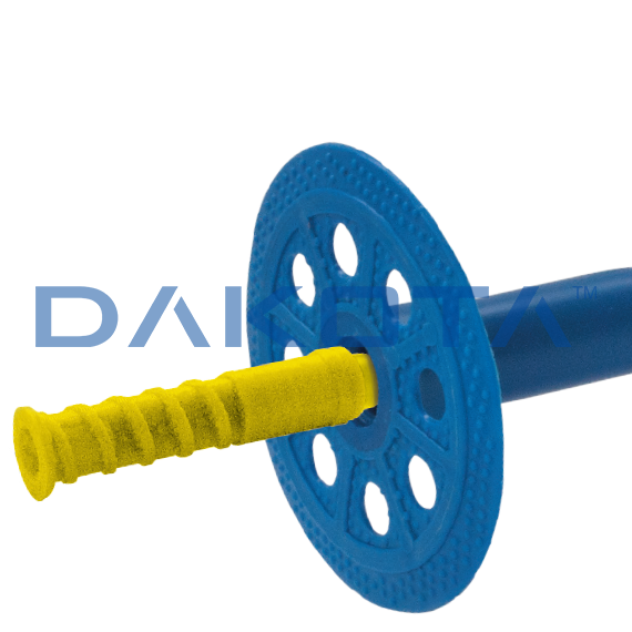 Plastic Insulation Anchor with Screw-in Steel Nail 