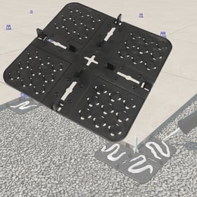 Supports de carrelage extérieur LEVELER PLATE