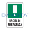 Cartello Uscita Emergenza Basso