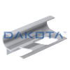 Aluminium profile Satin-finished