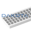 Extra strong grating with clip 130 - White