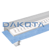 Canal Dakua+ com Kit de Parede Grade de Aço Inoxidável - 500