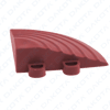 Corner with “female” hooking for draining tile - Red