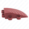 Corner with “female-female” hooking for draining tile - Red