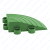 Corner with “female-female” hooking for draining tile - Green
