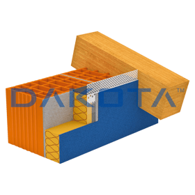 PVC Attic Finishing Profile with Fiberglass Mesh