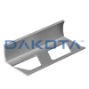 Straight Edge Tile Trim in Satinized Aluminum