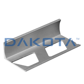 Profilo a “L” Alluminio Terminale Satinato da 8,0 mm a 12,0 mm