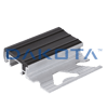 Tile Step Edge Trim in Aluminum With Insert