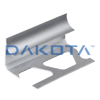 Satin Aluminium Internal Corner Profile