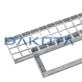 Grille Galvanisée Rectangulaire avec Tampon