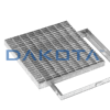 Heel-Proof Square Grate and Steel Frame