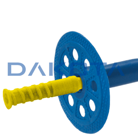 Plastic Insulation Anchor with Screw-in Steel Nail 