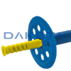 Plastic Insulation Anchor with Screw-in Steel Nail 