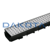 Drainage Channel with Stainless Steel Grate - Pegasus Plus One S 100x35