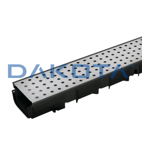 Canaleta Pegasus Plus One S 100x35 con rejilla inox