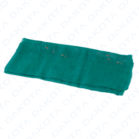 Plasă de schelă verde cu butonieră