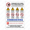 Cartello 11 Simboli con Norme di Sicurezza