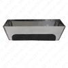 Stainless stucco tray 25 cm - rounded corners