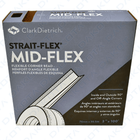 Placa de gesso cartonado reforçado Strait-Flex Mid-Flex 76 mm