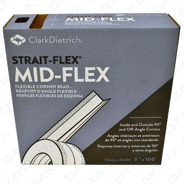 Placa de gesso cartonado reforçado Strait-Flex Mid-Flex 76 mm?noresize