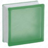 Cărămidă de sticlă ondulată Satinată Verde
