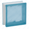 Blue undulating glass block