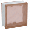 Pink undulating glass block