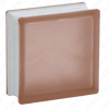 Pink Satin undulating glass block