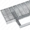 Heel-Proof Rectangular Grate and Steel Frame