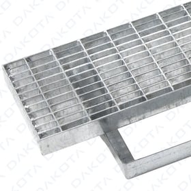 Heel-Proof Rectangular Grate and Steel Frame