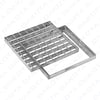 Gully - Square Grid and Frame in Galvanized Steel