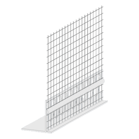 PVC plus 'L' end profile