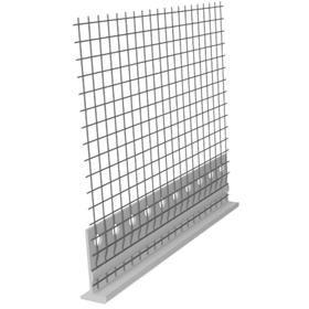 PVC end proﬁle with mesh plus
