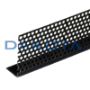 Perforated rigid PVC L-profile