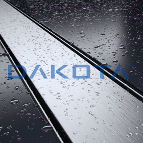 Dakua+ Duo Floor Linear Drain with Stainless Steel Grate