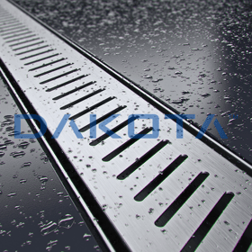 Linear Shower Drain with Stainless Steel Grate - Dakua+ Oblì