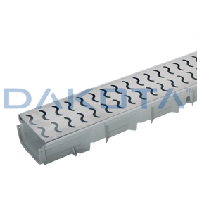 Canaleta Pegasus Plus One S 100x35 con rejilla galvanizada