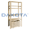 Solid Wood Shelving Unit 