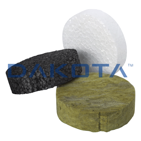 EPS Round Graphited Mineral Wool Insulation End Cap 