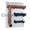 Self-standing display for gutter system