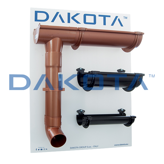 Self-standing display for gutter system?noresize