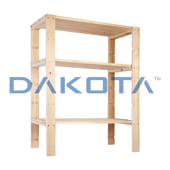 Solid Wood Shelving Unit 