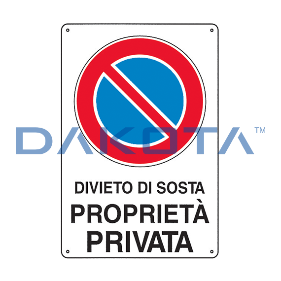 Semn de interzicere a parcării pe o proprietate privată