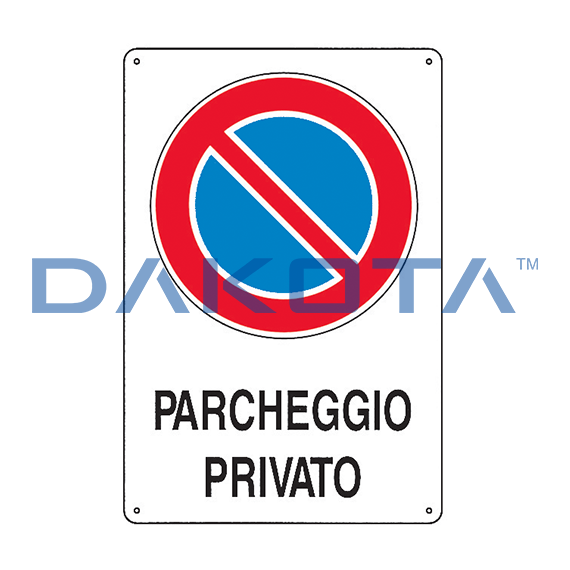 Señal de aparcamiento privado