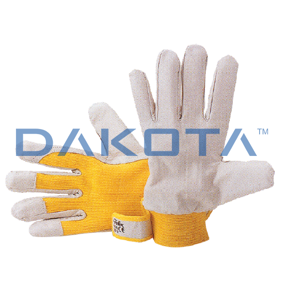 Leather work gloves