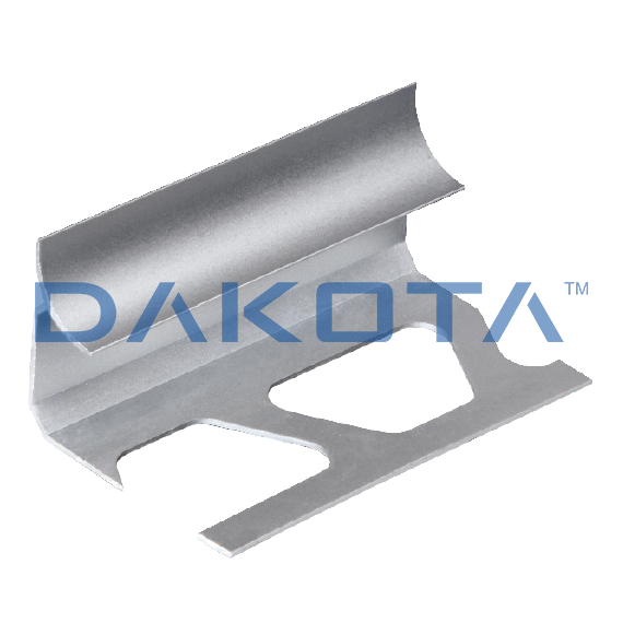 Satin Aluminium Internal Corner Profile
