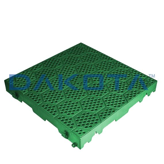 Green totally perforated tile