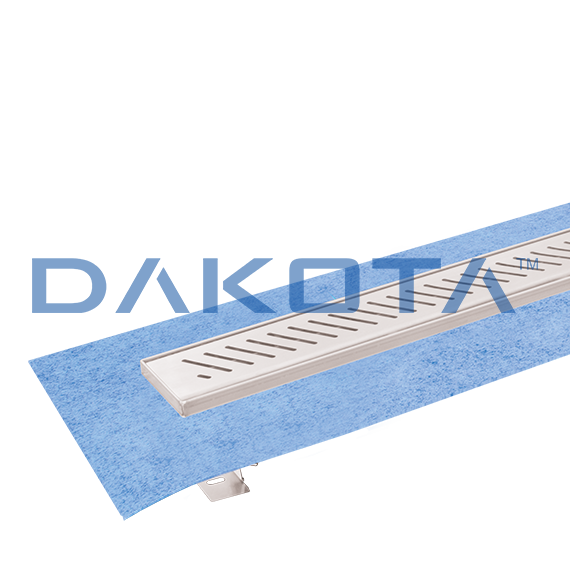 Bausatz - Dakua+ Rinne mit Oblì-Edelstahlgitter - Länge 600 mm