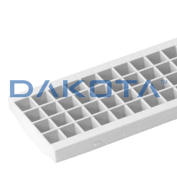 Extra strong grating with clip 130 - White